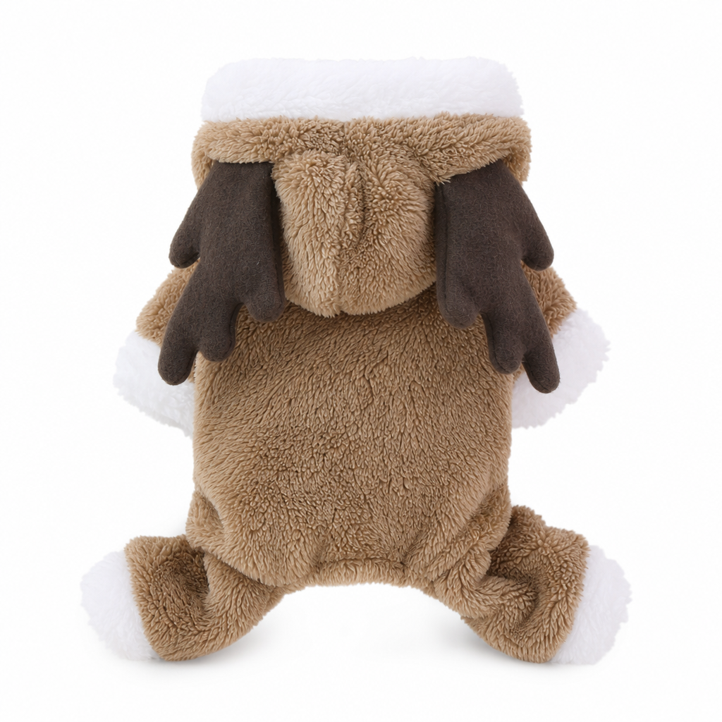 🐾 Warm Flannel Reindeer Pet Jumpsuit