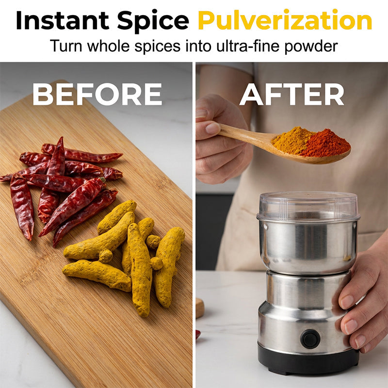 ⚡ Stainless-Steel Multi-Purpose Electric Grinder