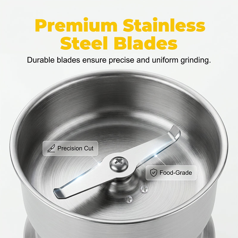 ⚡ Stainless-Steel Multi-Purpose Electric Grinder