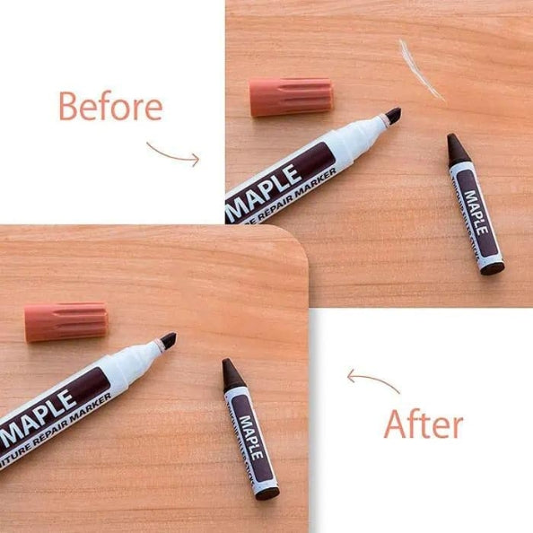🪵 Wood Furniture Repair Marker & Wax Crayon Kit