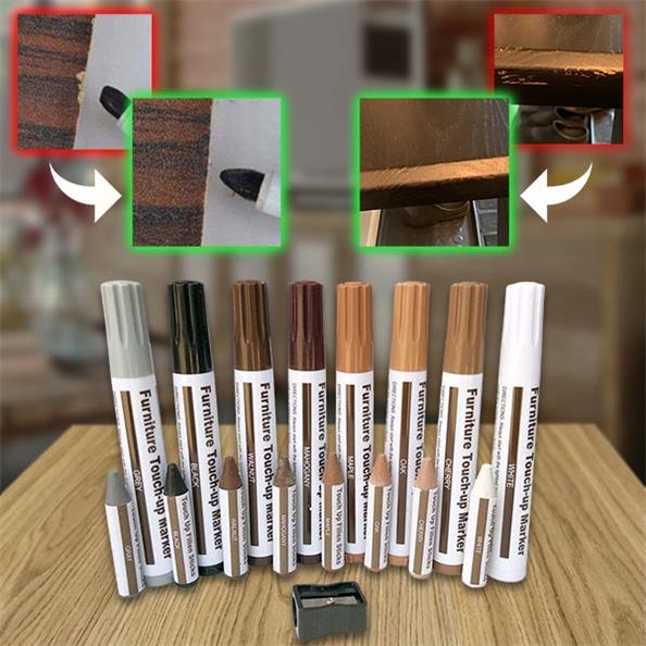🪵 Wood Furniture Repair Marker & Wax Crayon Kit