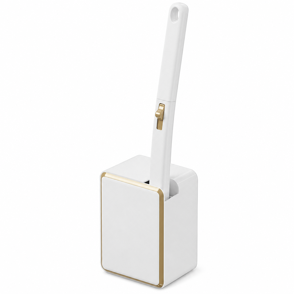 🚽 Wall-Mounted Disposable Toilet Brush with Refill Heads