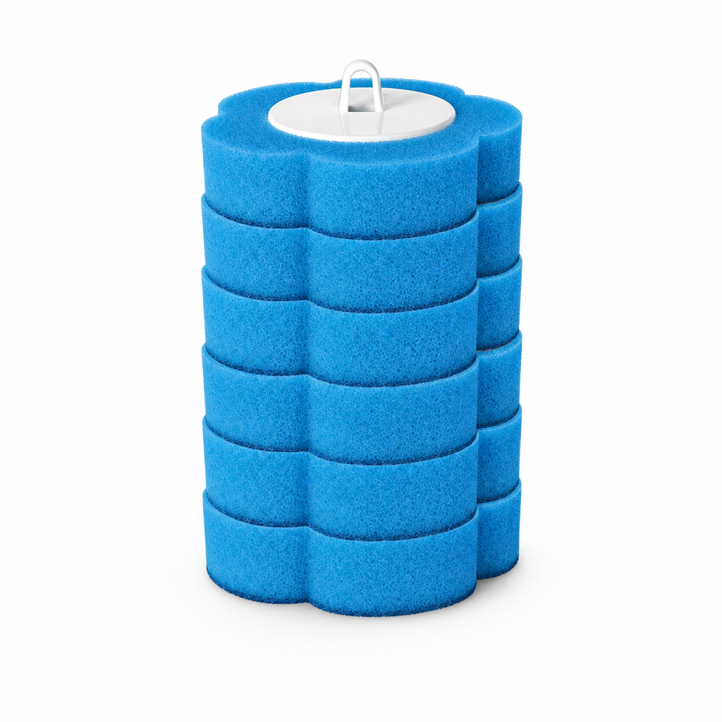 🚽 Wall-Mounted Disposable Toilet Brush with Refill Heads