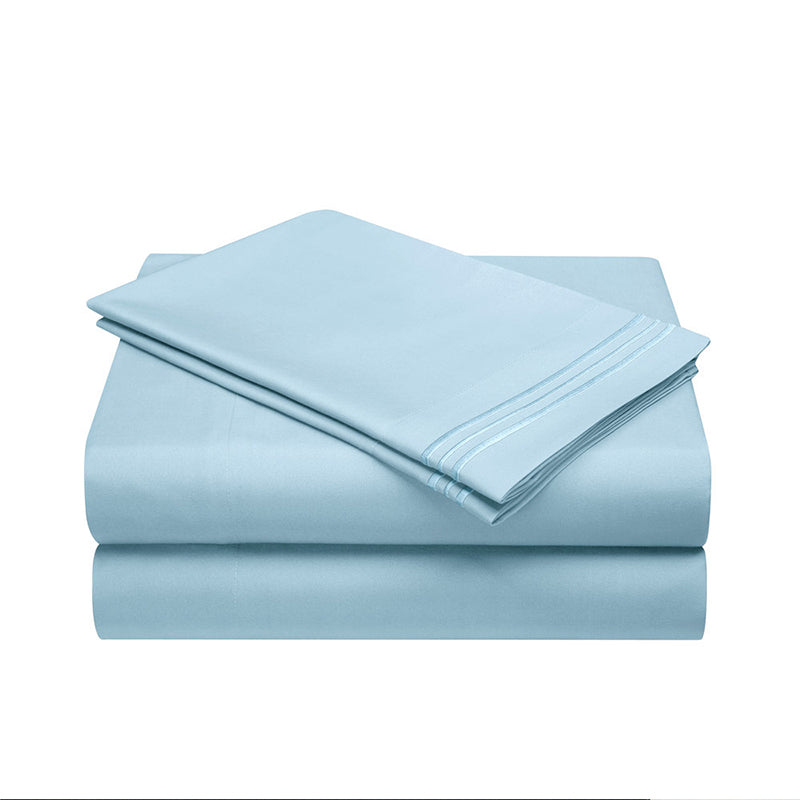 🛏️ Embroidered European-Style Bedding Sheet Set