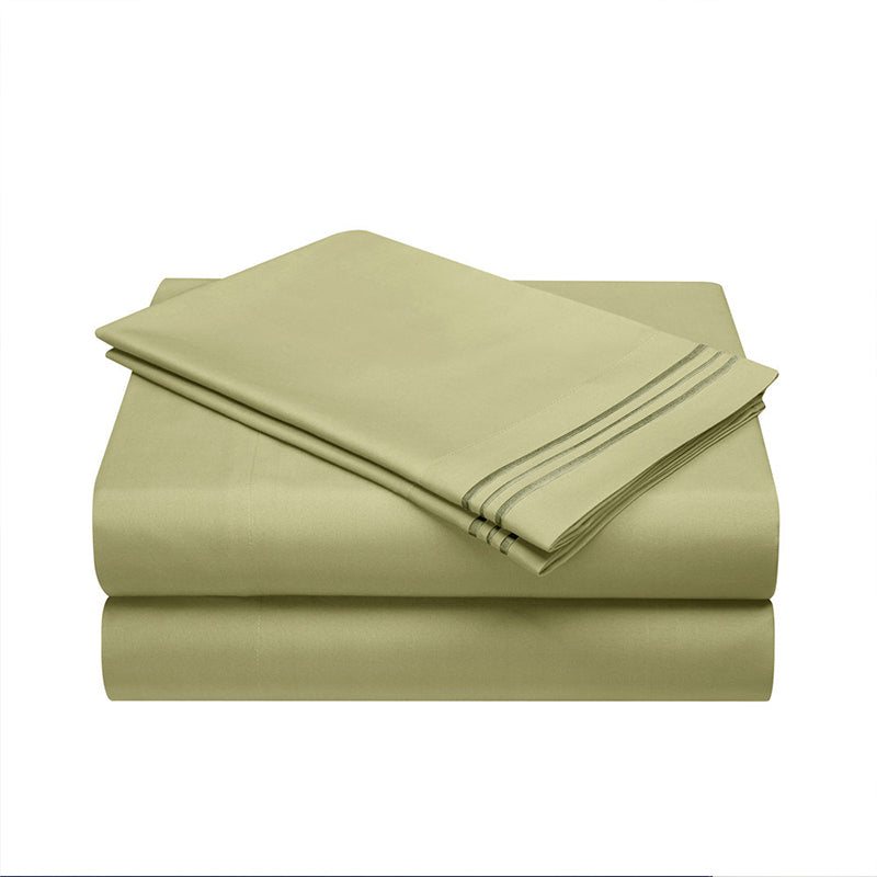 🛏️ Embroidered European-Style Bedding Sheet Set