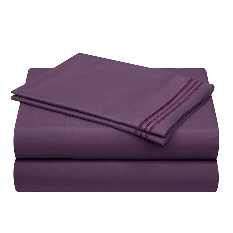 🛏️ Embroidered European-Style Bedding Sheet Set