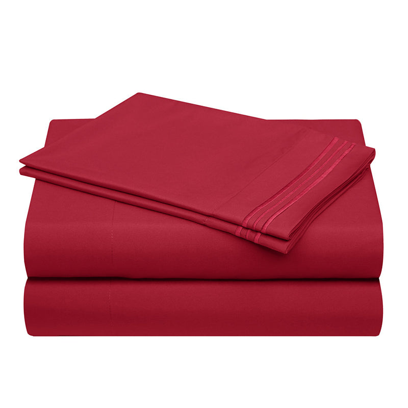 🛏️ Embroidered European-Style Bedding Sheet Set