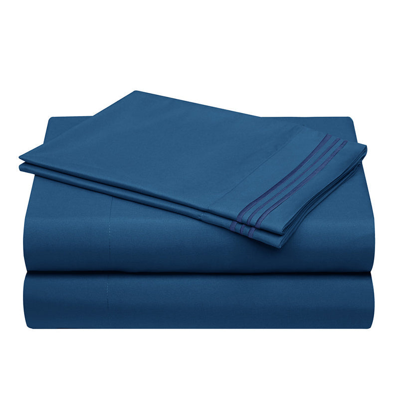 🛏️ Embroidered European-Style Bedding Sheet Set