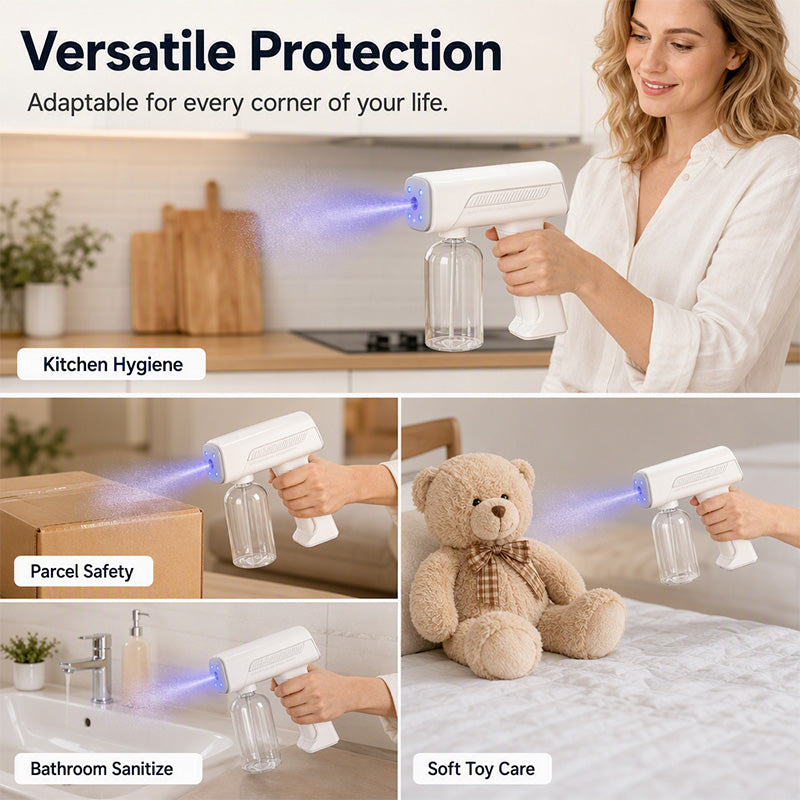 💨 Wireless Handheld Fine-Mist Spray Gun with Blue Light