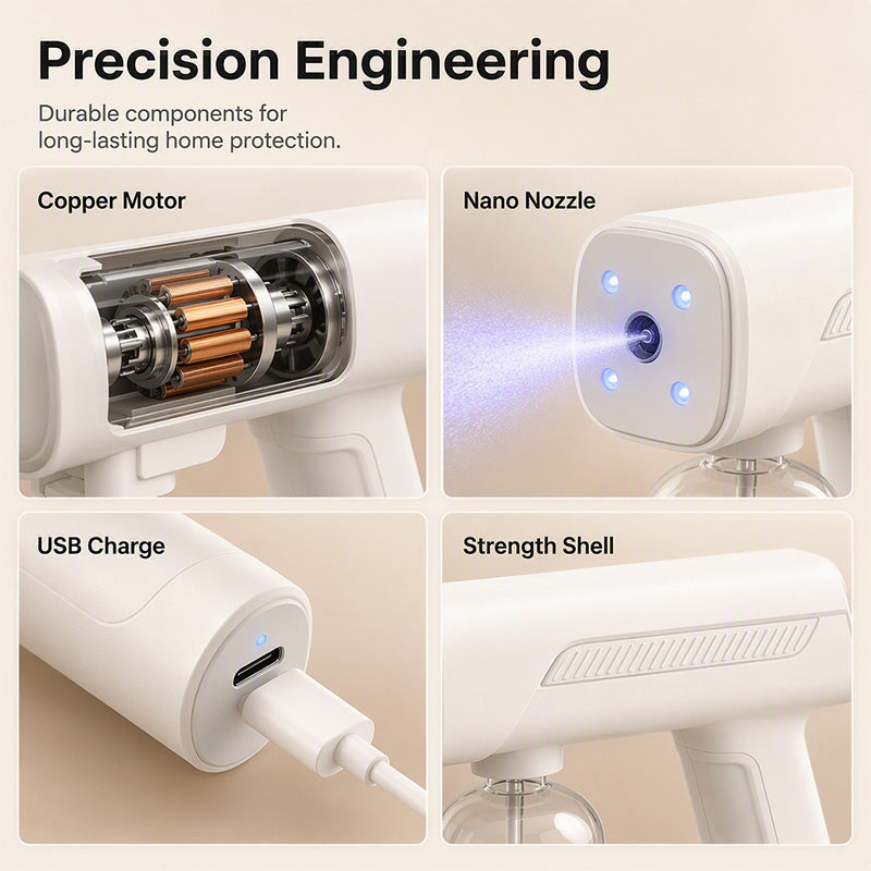 💨 Wireless Handheld Fine-Mist Spray Gun with Blue Light