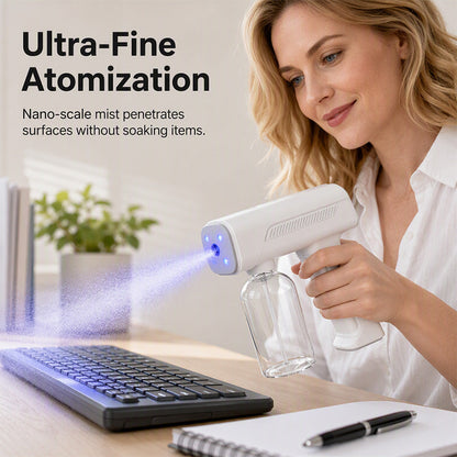 💨 Wireless Handheld Fine-Mist Spray Gun with Blue Light
