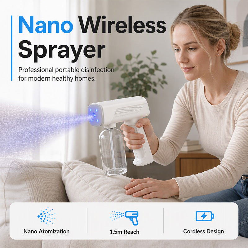 💨 Wireless Handheld Fine-Mist Spray Gun with Blue Light