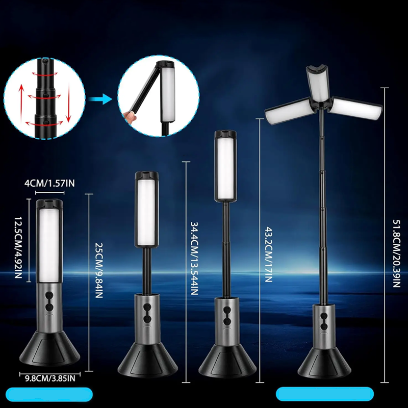 ⛺ Portable Foldable 3-in-1 LED Camping Light