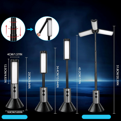 ⛺ Portable Foldable 3-in-1 LED Camping Light