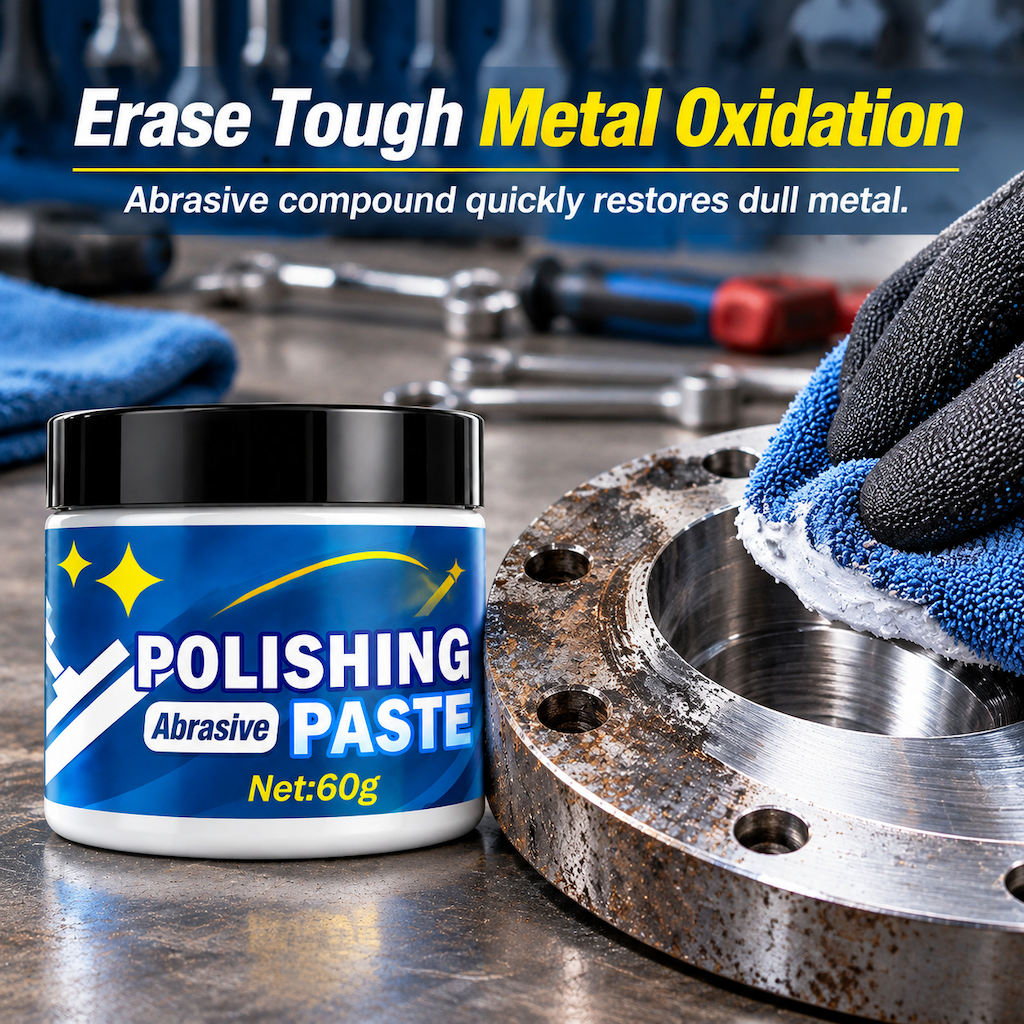 ✨ Metal Polishing Paste with Sponge