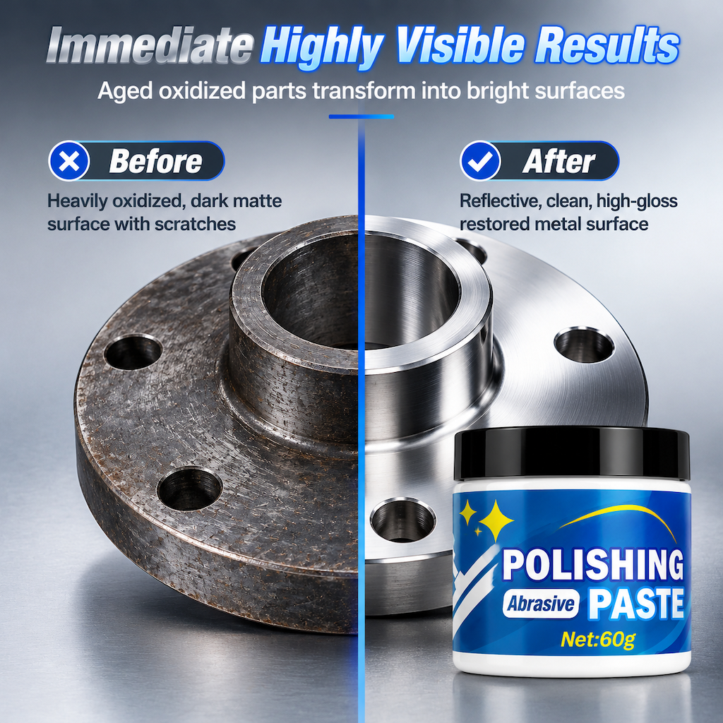 ✨ Metal Polishing Paste with Sponge