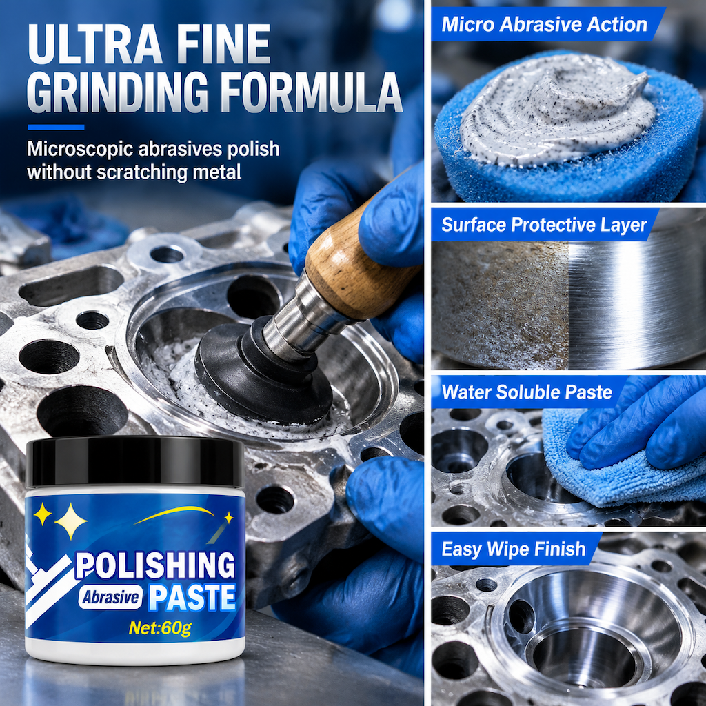 ✨ Metal Polishing Paste with Sponge