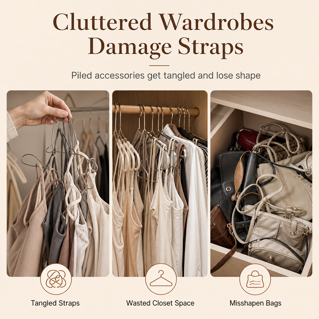 👜 Heavy-Duty Multi-Function Hanger with 8 Metal Hooks