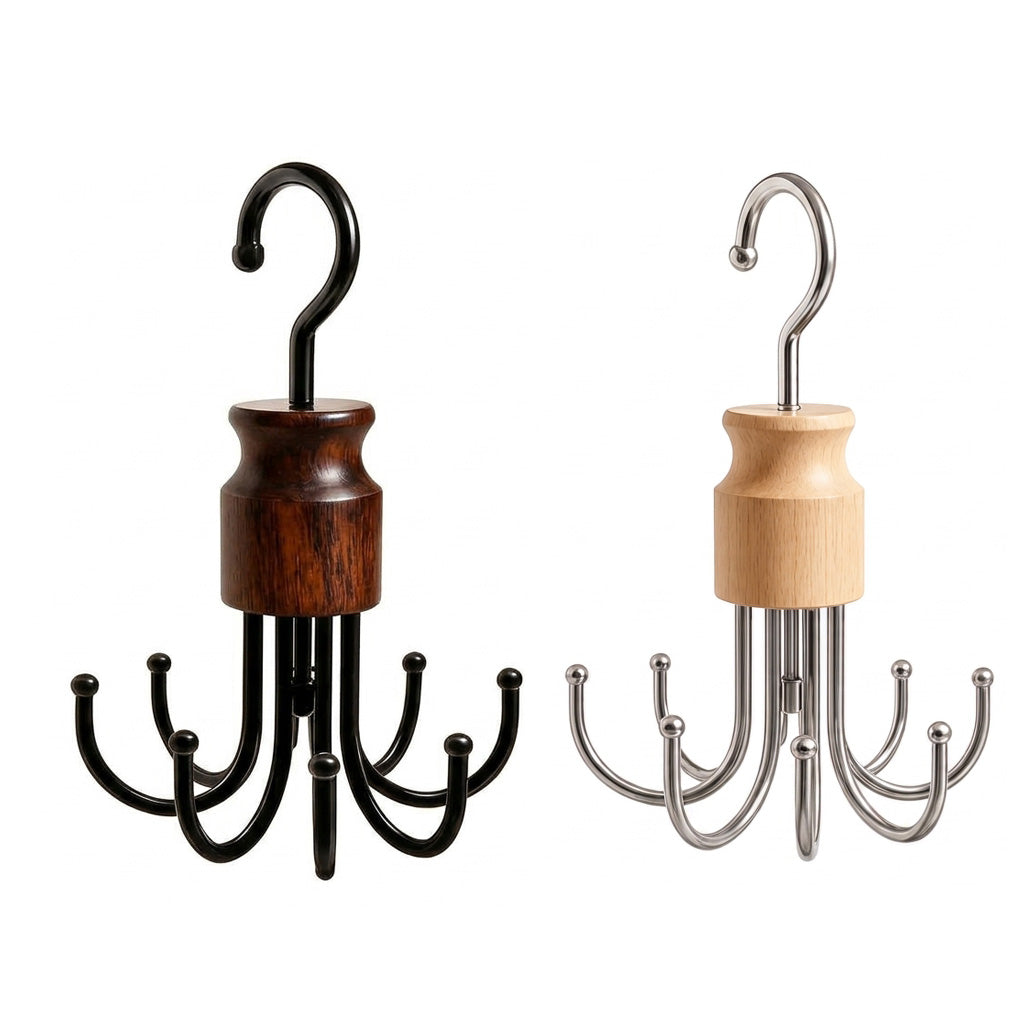 👜 Heavy-Duty Multi-Function Hanger with 8 Metal Hooks