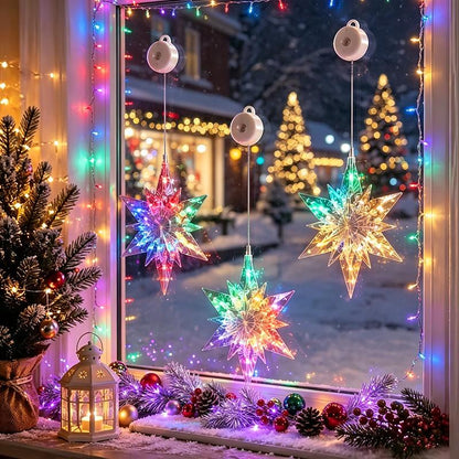 ✨ Reusable Christmas Suction Window Light