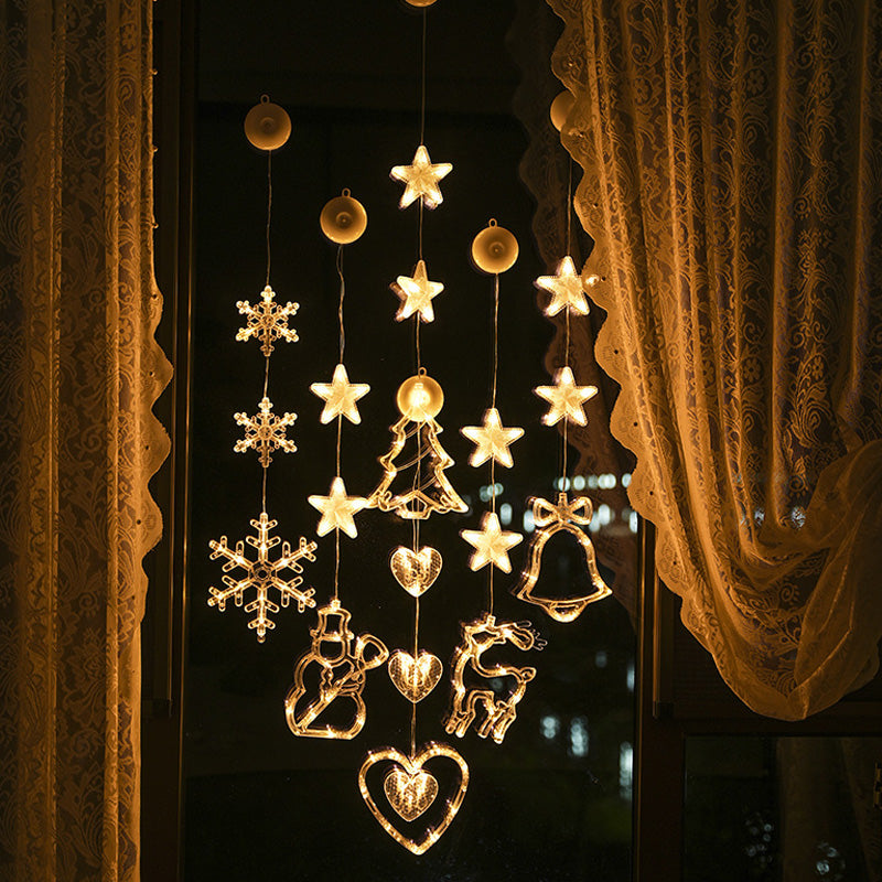 ✨ Reusable Christmas Suction Window Light