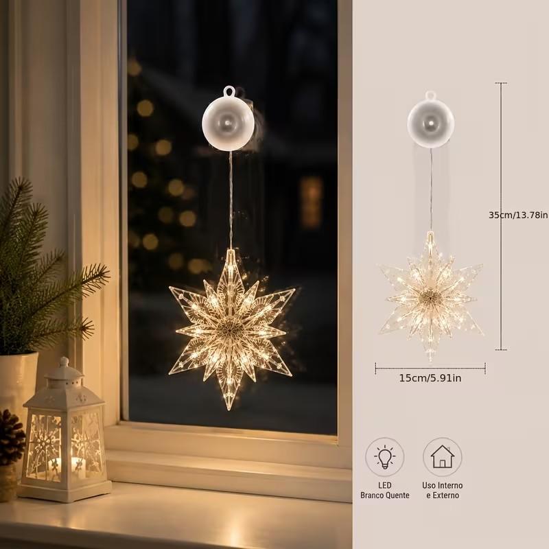 ✨ Reusable Christmas Suction Window Light