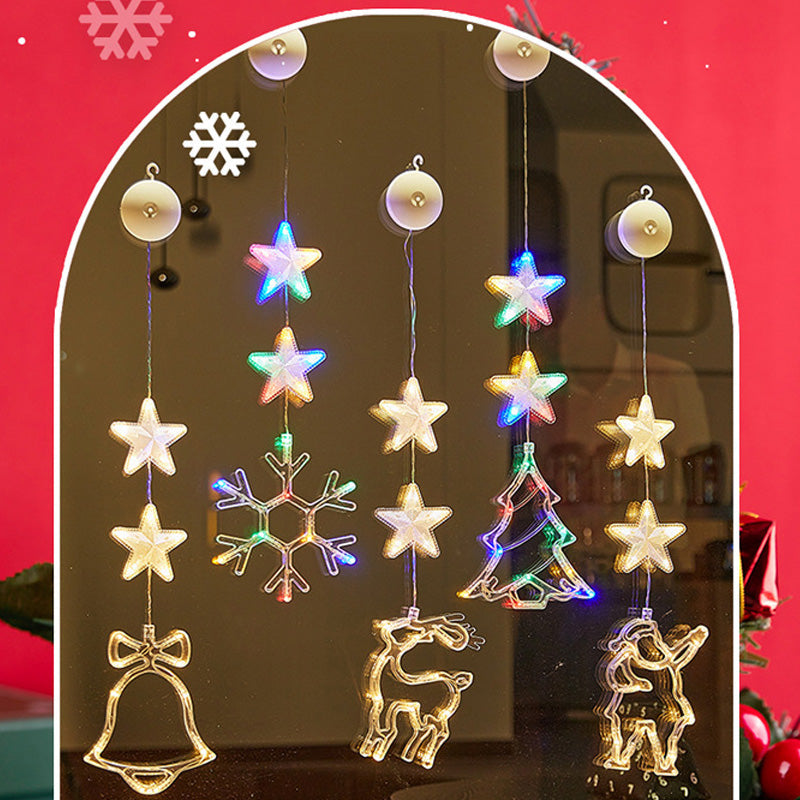 ✨ Reusable Christmas Suction Window Light
