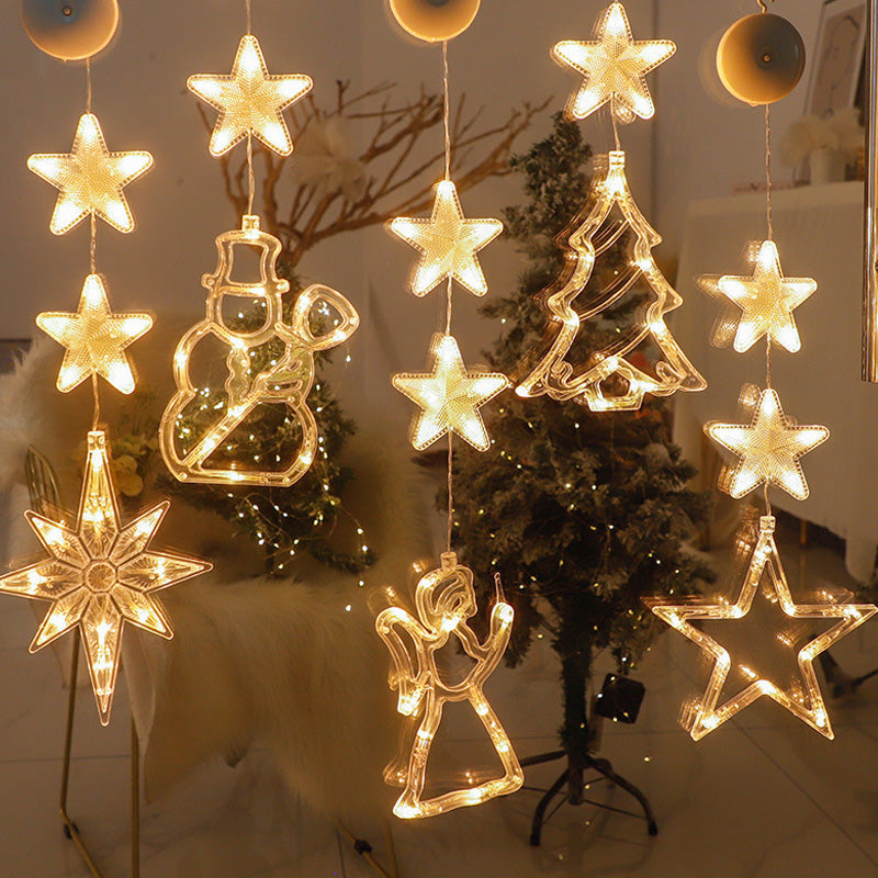 ✨ Reusable Christmas Suction Window Light