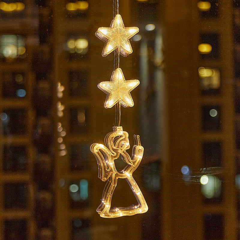 ✨ Reusable Christmas Suction Window Light