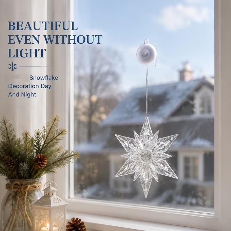 ✨ Reusable Christmas Suction Window Light
