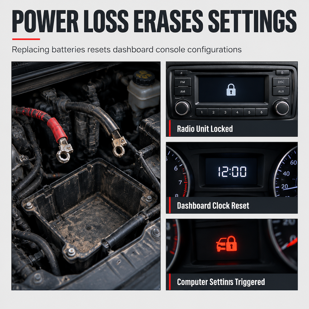 Car OBD Battery Replacement Tool and Computer Memory Saver with Digital Display Leakage Detector