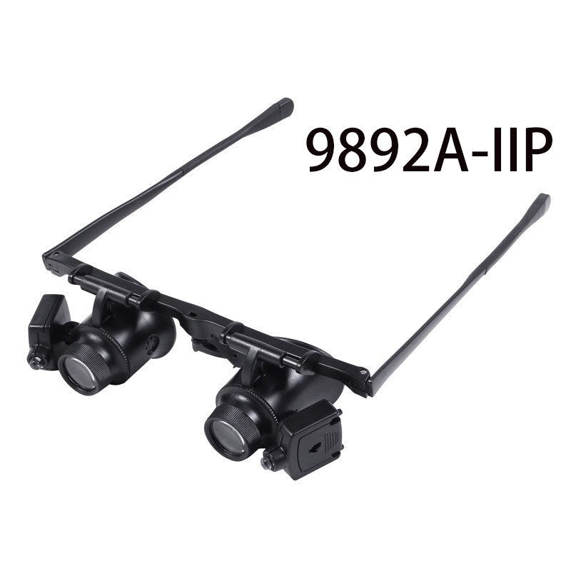 🔍 Binocular Magnifier Glasses with Dual LED Lights