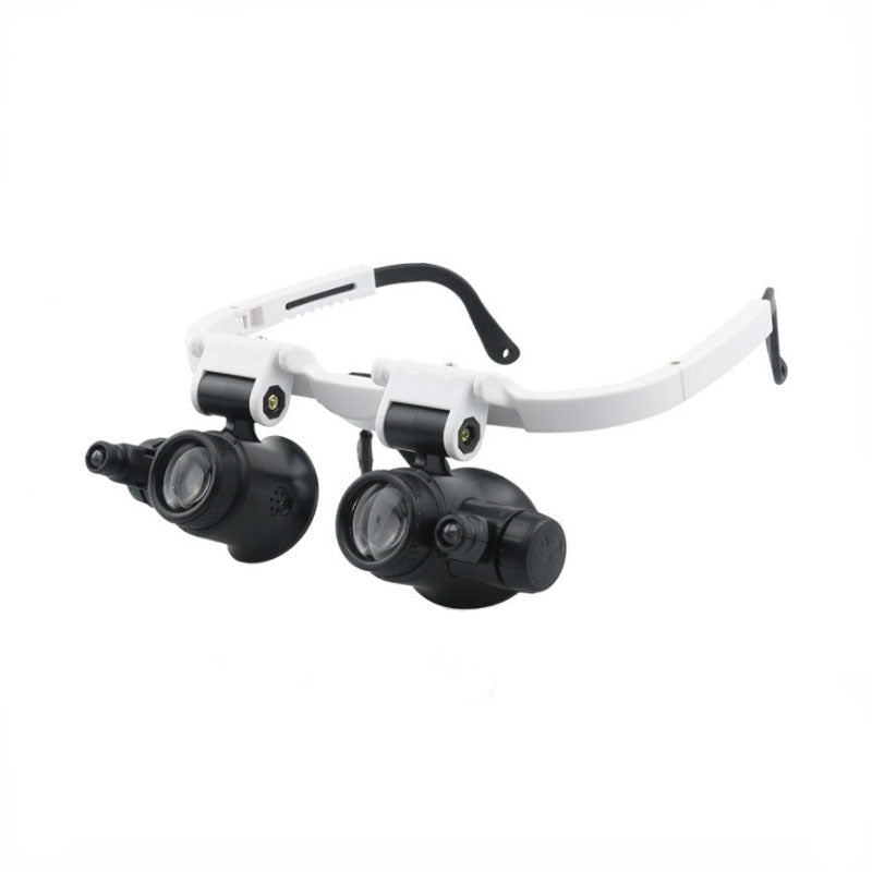 🔍 Binocular Magnifier Glasses with Dual LED Lights