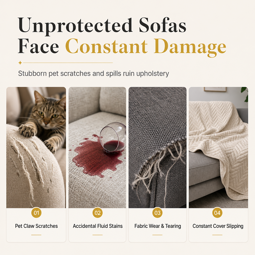 🛋️ Universal Stretch Full-Coverage Sofa Slipcover
