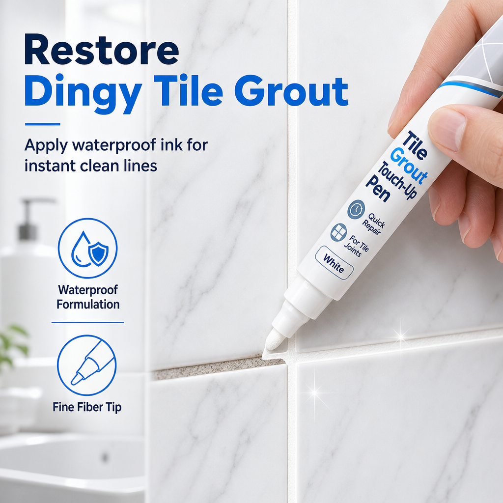 🧼 White Tile Grout Touch-Up Pen