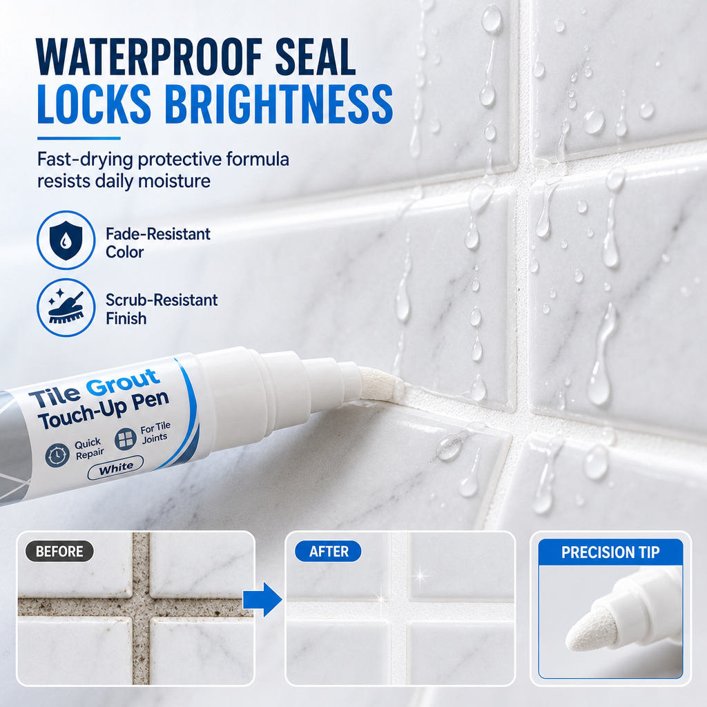 🧼 White Tile Grout Touch-Up Pen