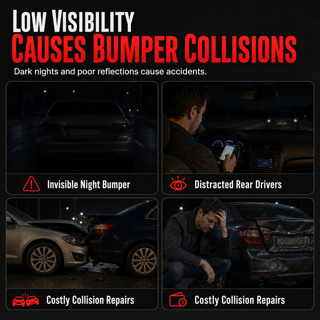 🚗 Reflective Car Sticker Strip for Trunk & Rear Bumper