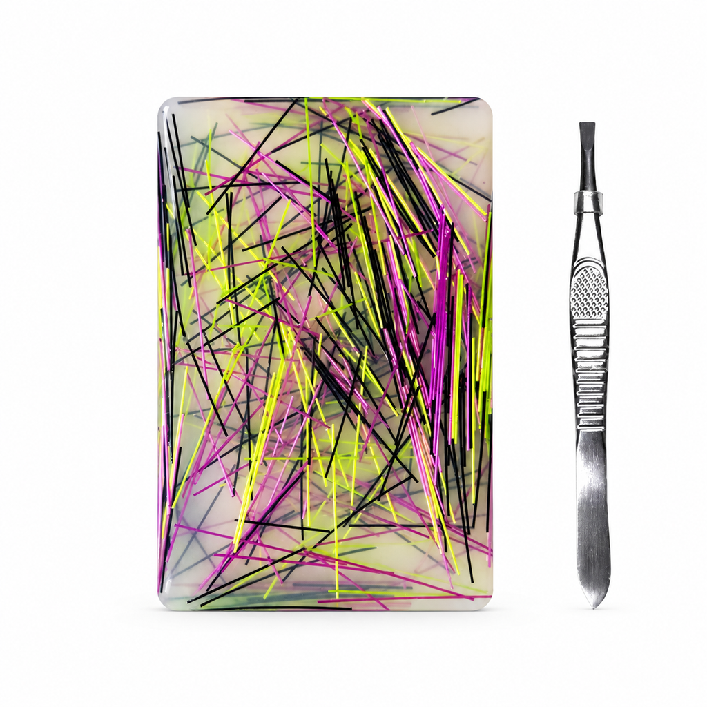 🧩 Rectangular Picking Fidget Toy with Tweezers