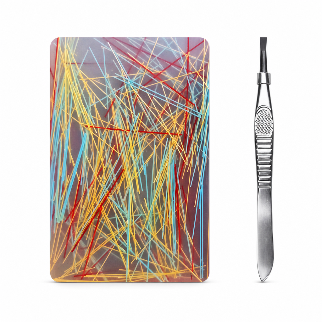 🧩 Rectangular Picking Fidget Toy with Tweezers