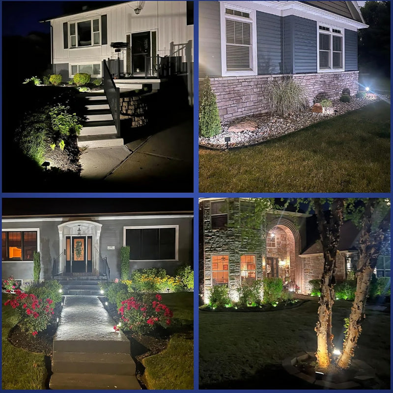 ☀️ Outdoor LED Solar Spotlights for Garden & Pathway