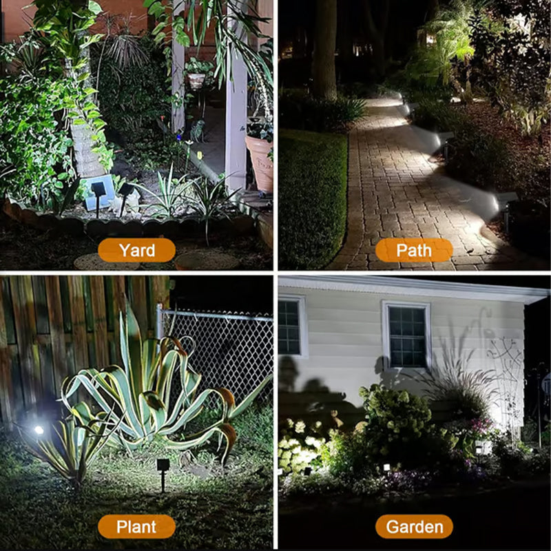 ☀️ Outdoor LED Solar Spotlights for Garden & Pathway