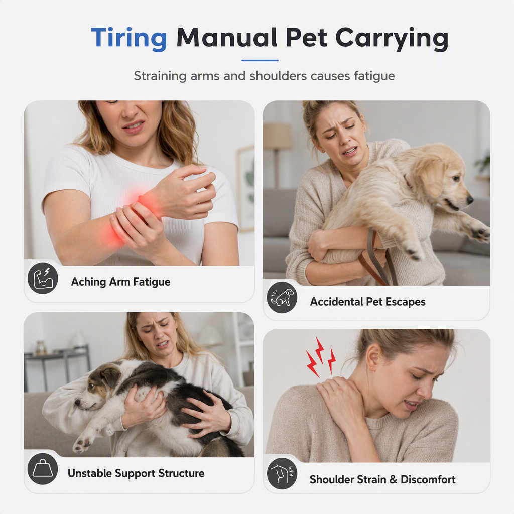 🐾 Breathable Crossbody Pet Carrier Sling Bag