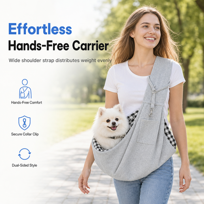 🐾 Breathable Crossbody Pet Carrier Sling Bag