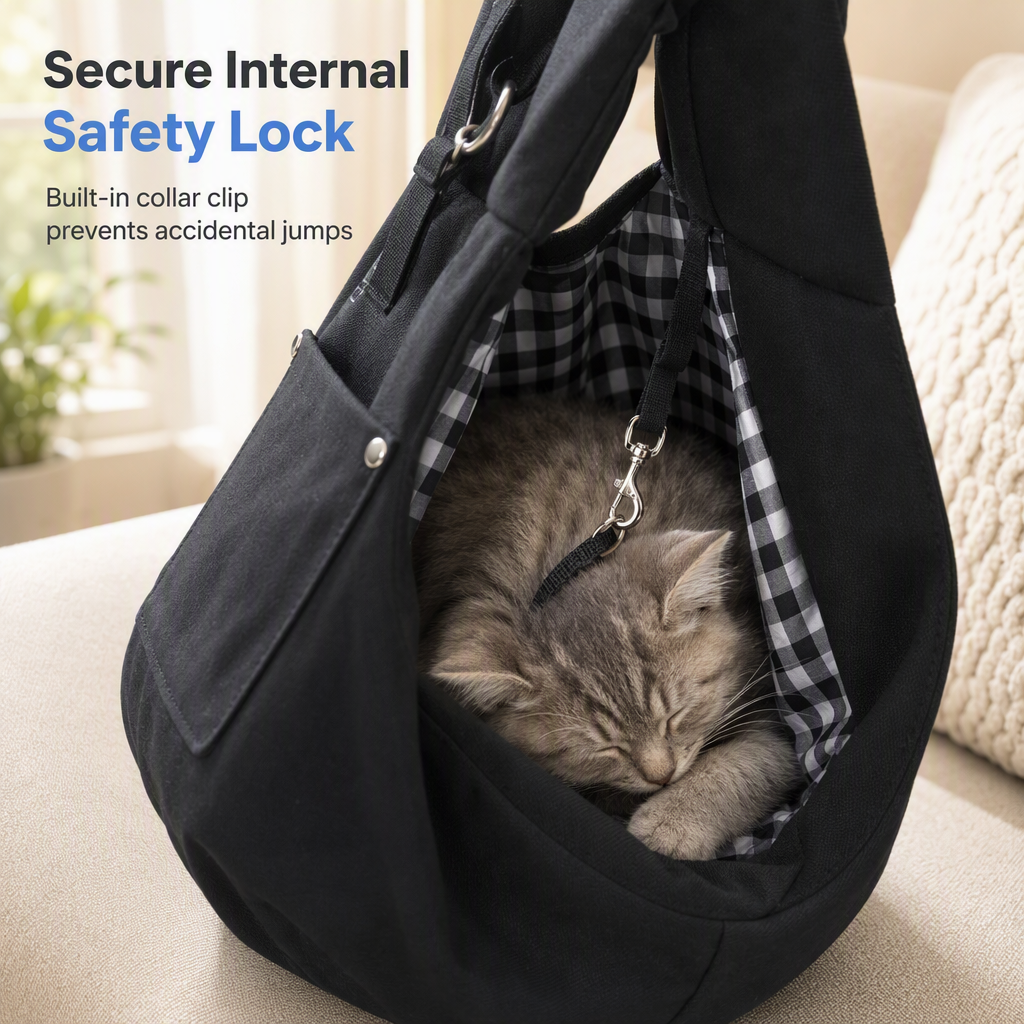 🐾 Breathable Crossbody Pet Carrier Sling Bag