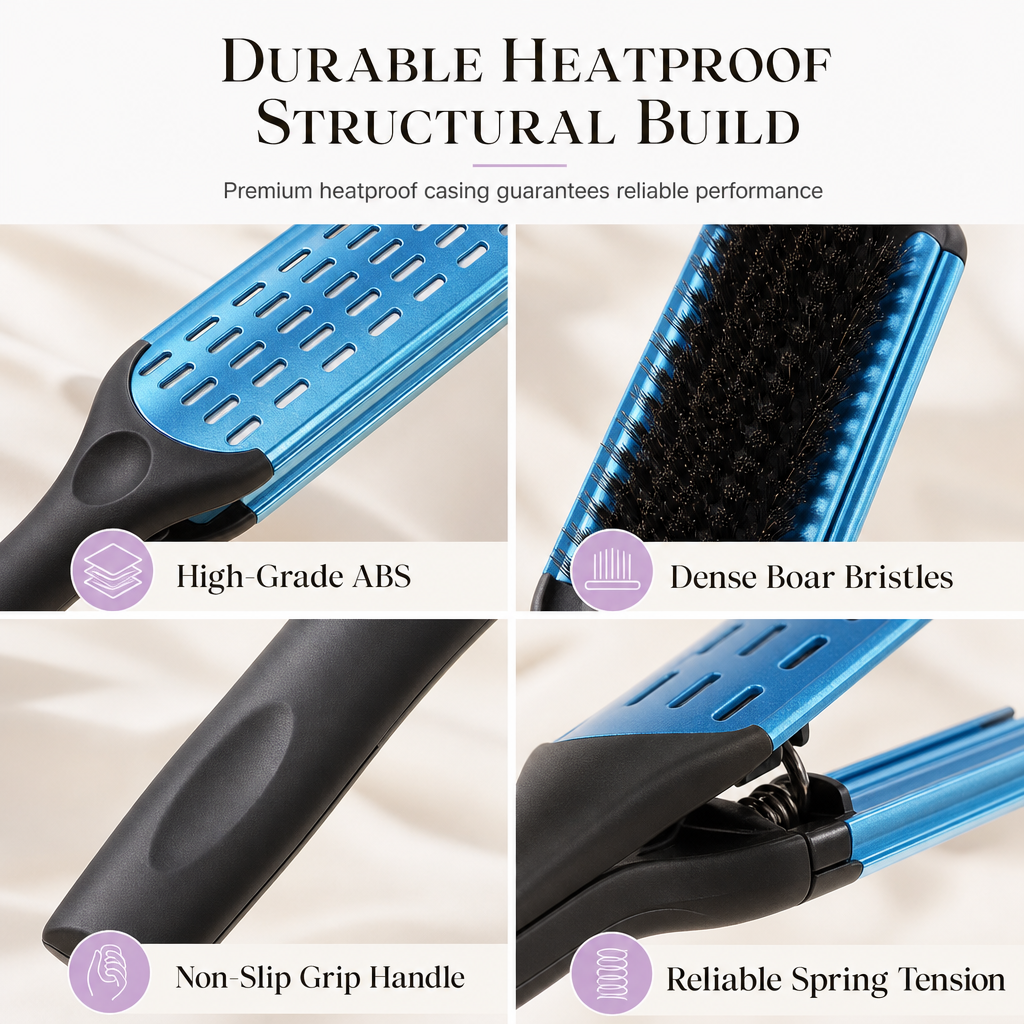 ✨ V-Shaped Heatless Hair Smoothing Comb – Anti-Frizz Styling Brush