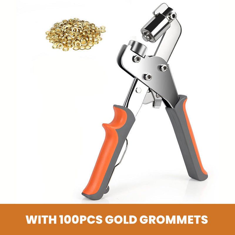 🛠️ Handheld Grommet Hole Punch Pliers Kit
