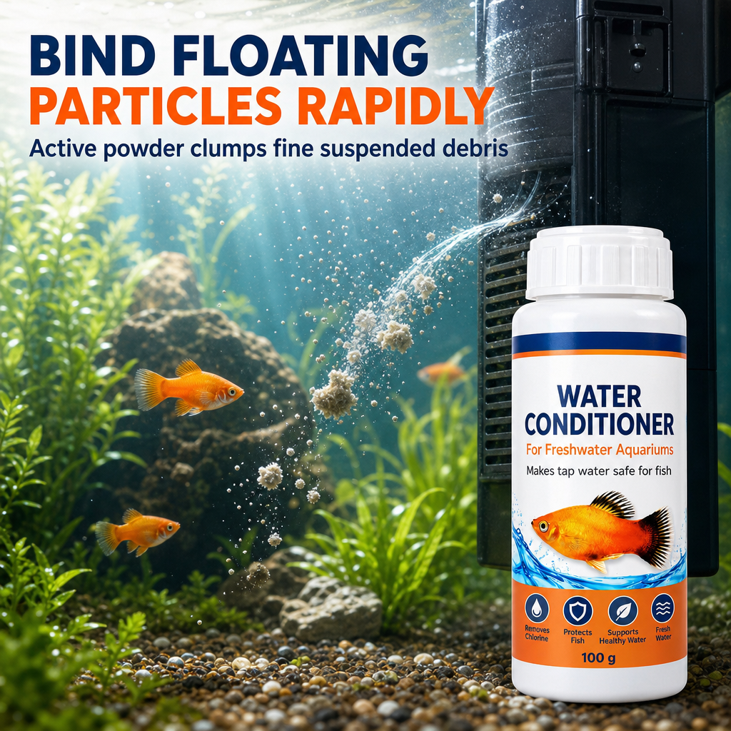🐠 Freshwater Aquarium Water Clarifying Powder