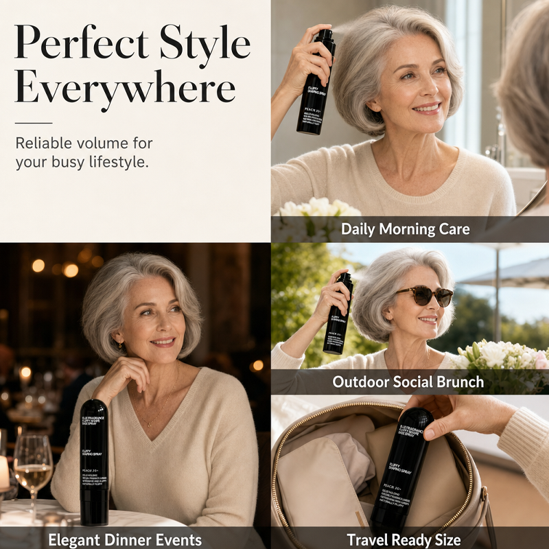 🍑 Lightweight Volumizing Hair Shaping Spray