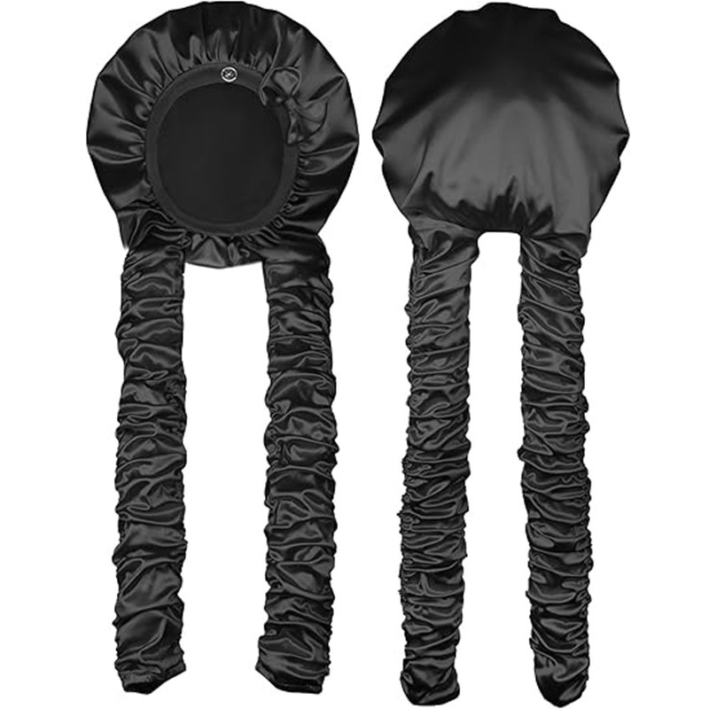 Heatless Curl Satin Bonnet for Overnight Hair Styling