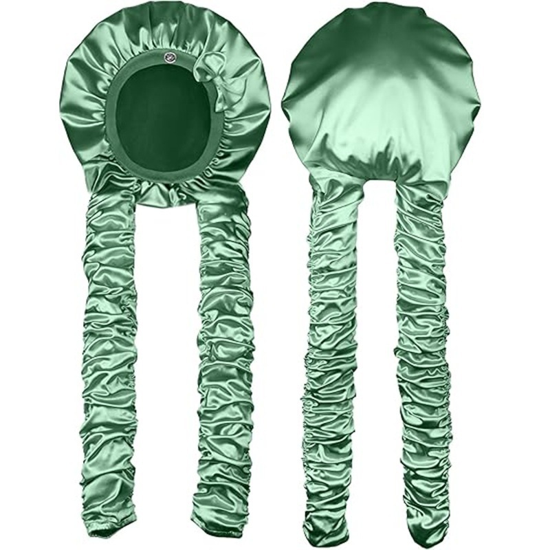 Heatless Curl Satin Bonnet for Overnight Hair Styling